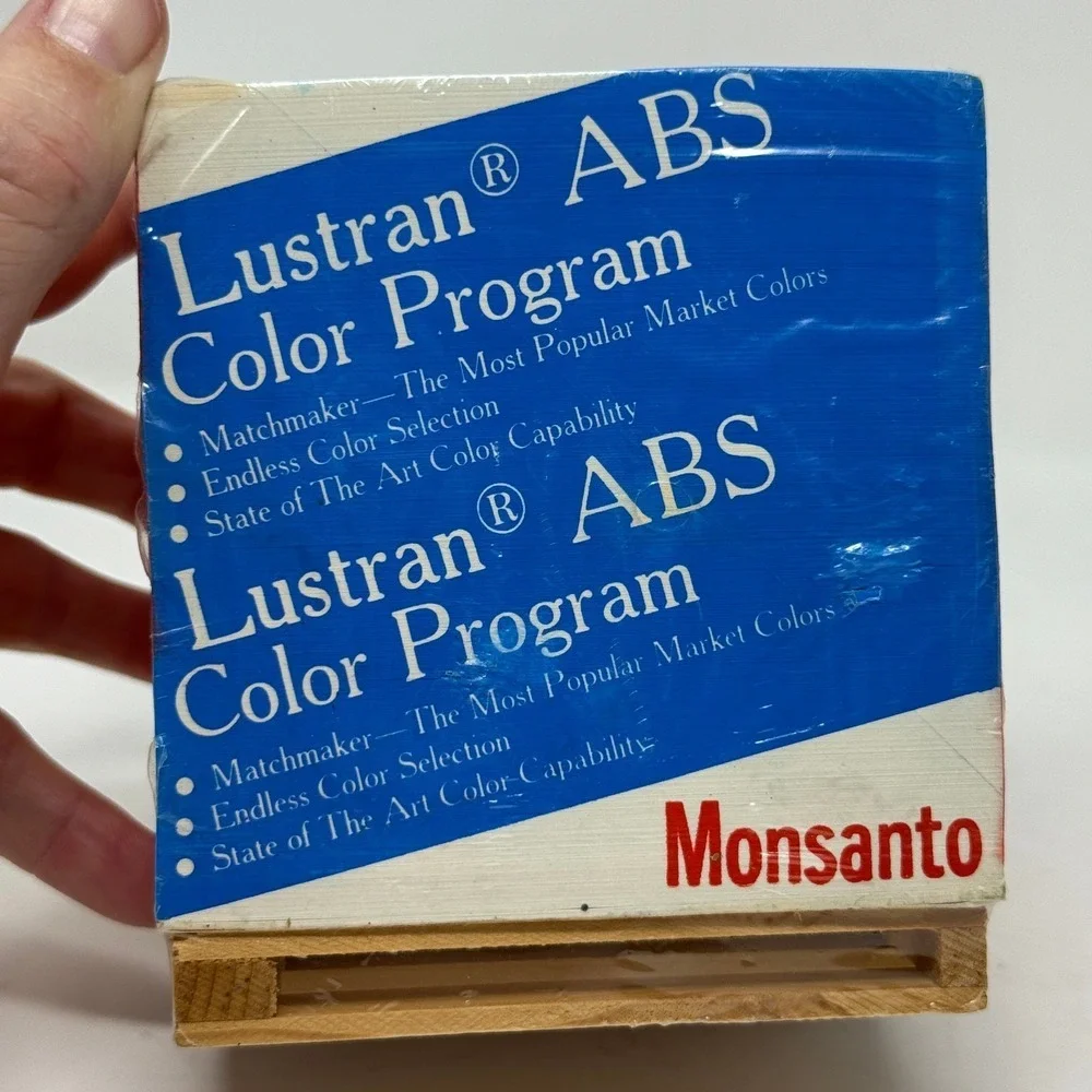 Monsanto Lustran Advertising Paper Pad on Skid Desk Top Decor Agriculture Vtg‎